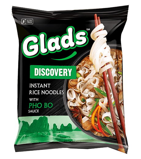 Glads Discovery rice noodles with «Pho&nbsp;bo» sauce